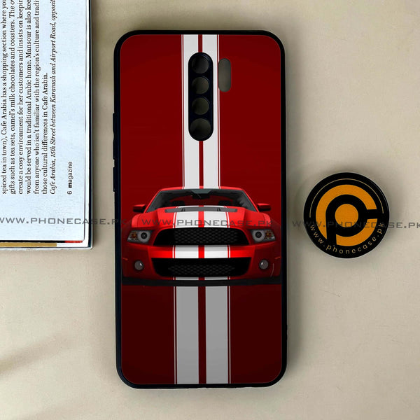 Xiaomi Redmi 9 - Muscle Racing Car - Premium Printed Glass soft Bumper Shock Proof Case