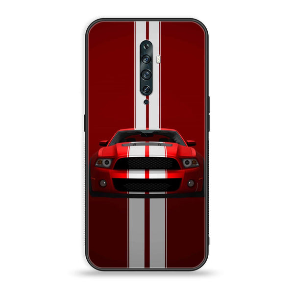 OPPO Reno 2f - Red Mustang - Premium Printed Glass Case