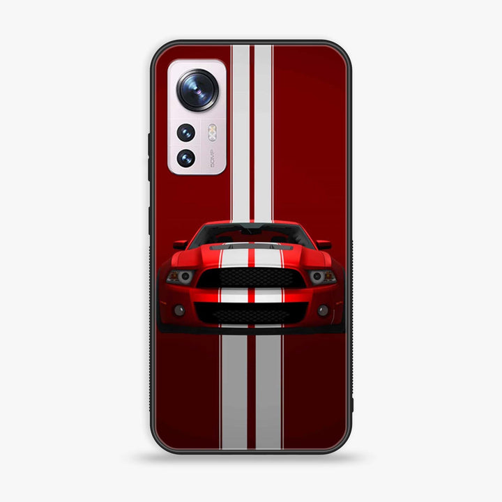 Xiaomi 12 Pro - Muscle Racing Car -  Premium Printed Metal soft Bumper shock Proof Case