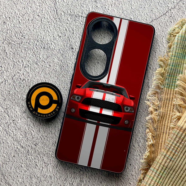 Vivo V40 Pro - Muscle Racing Car - Premium Metal Printed soft Bumper shock Proof Case