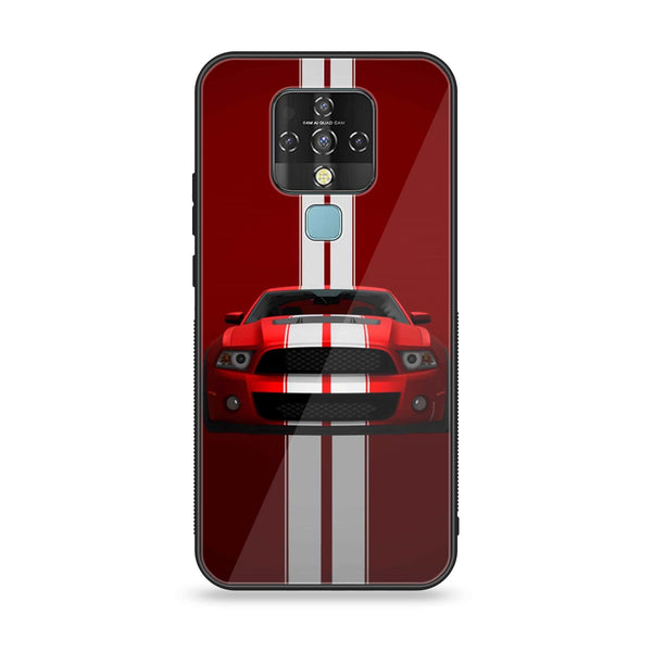 Tecno Camon 16 - Red Mustang - Premium Printed Glass Case