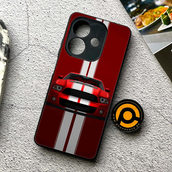 Oppo A5i - Muscle Racing Car - Premium Metal Printed soft Bumper shock Proof Case