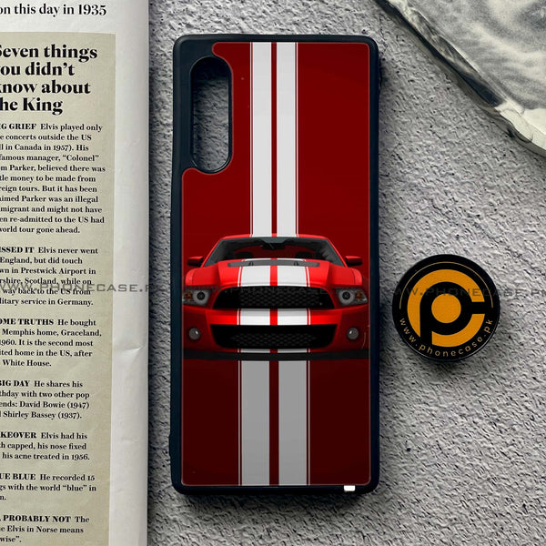 LG Velvet - Muscle Racing Car - Premium Printed Glass soft Bumper shock Proof Case