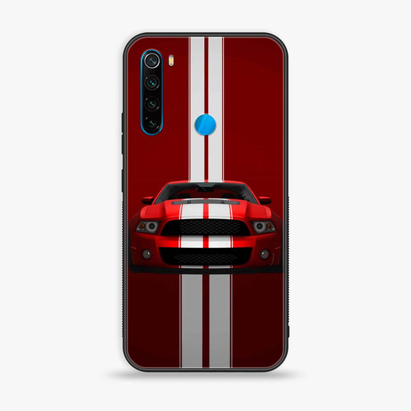 Xiaomi Redmi Note 8 - Muscle Racing Car - Premium Printed Glass soft Bumper Shock Proof Case