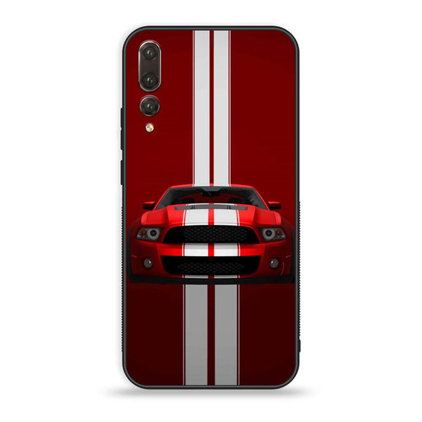 Huawei P20 Plus - Red Mustang - Premium Printed Glass Case