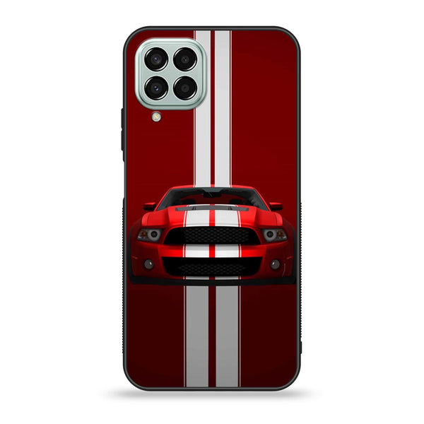 Samsung Galaxy M33 - Muscle Racing Car - Premium Printed Glass soft Bumper Shock Proof Case