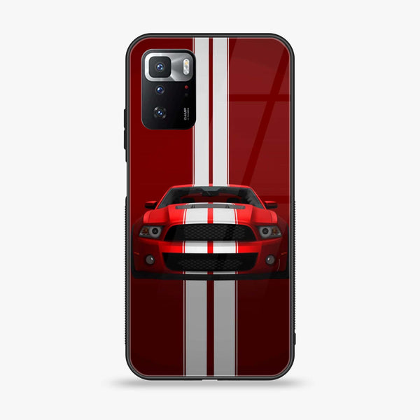 Xiaomi POCO X3 GT - Muscle Racing Car -  Premium Printed Metal soft Bumper shock Proof Case