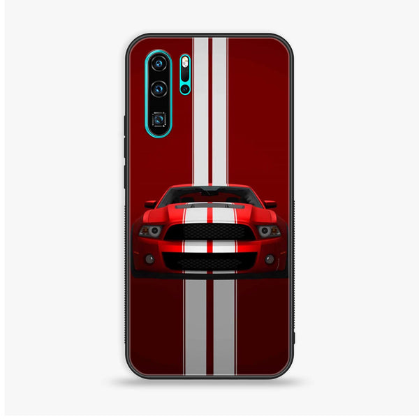 Huawei P30 Pro - Red Mustang - Premium Printed Glass Case