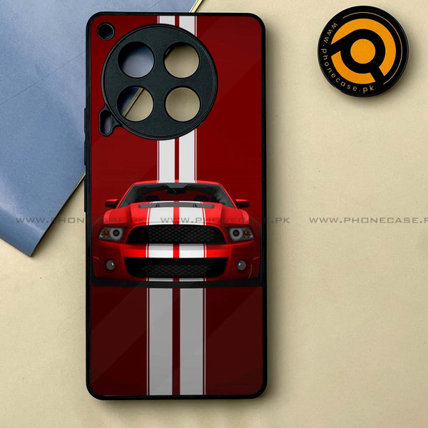 Tecno Camon 30 - Red Mustang -  Premium Printed Metal soft Bumper shock Proof Case CS-22062