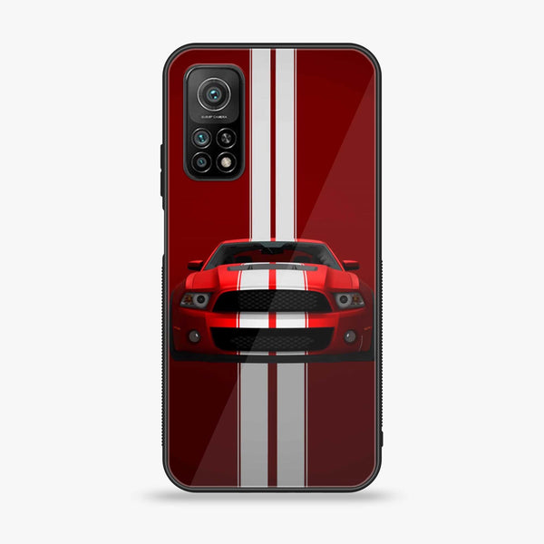 Xiaomi Mi 10T - Muscle Racing Car - Premium Printed Glass soft Bumper Shock Proof Case CS-44637
