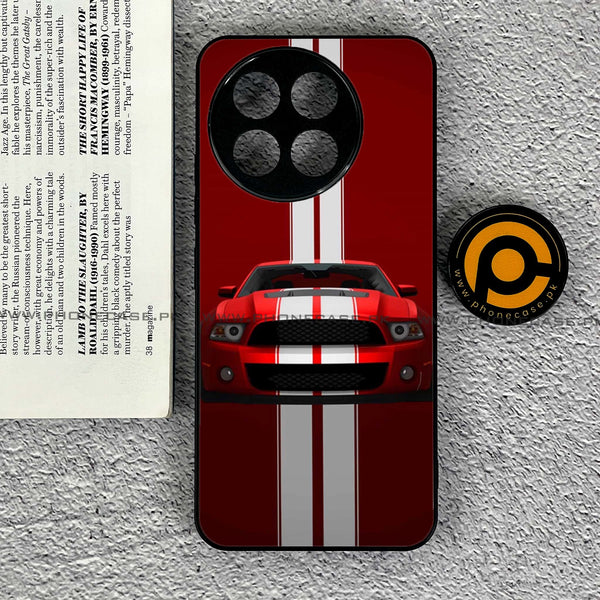 Tecno Spark 30 Pro - Red Mustang - Premium Printed Metal soft Bumper shock Proof Case