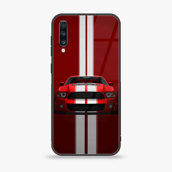 Samsung Galaxy A70S - Red Mustang - Premium Printed Glass Case