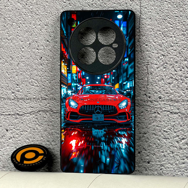 Infinix Zero 40  - Red Racing Car - Premium Metal Printed soft Bumper shock Proof Case