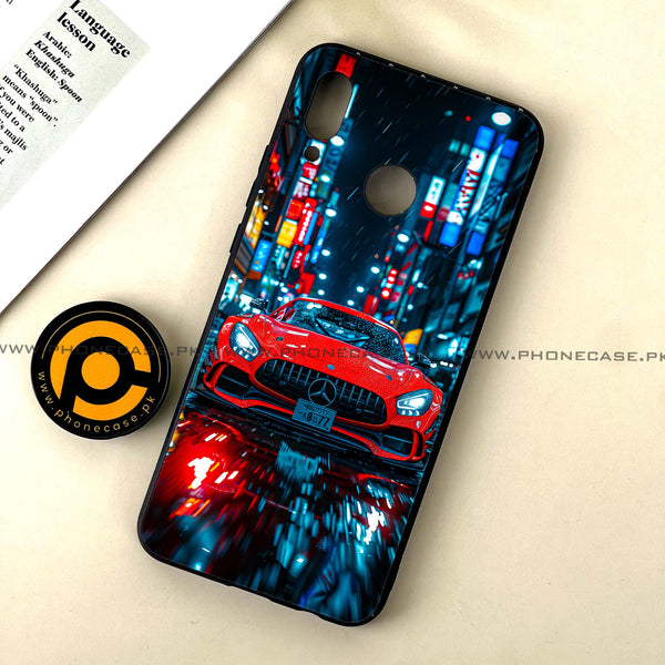 Huawei Nova 3 - Red Racing Car - Premium Printed Glass soft Bumper Shock Proof Case