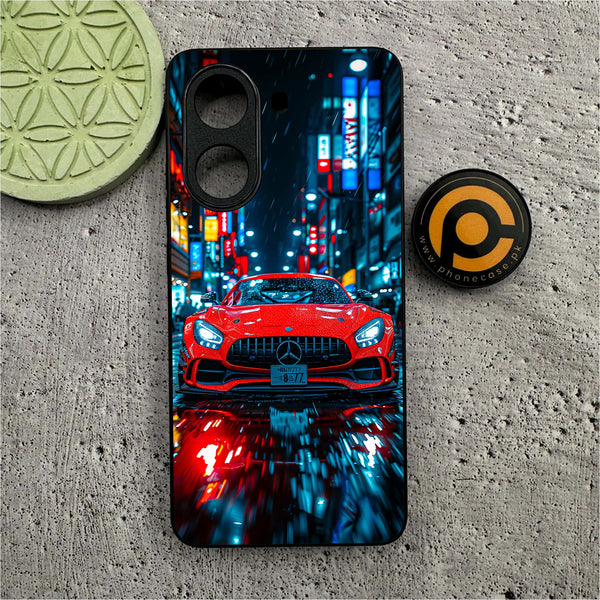 Xiaomi Poco X7 Pro 5G - V8 GT Racing Car -  Premium Printed Metal soft Bumper shock Proof Case