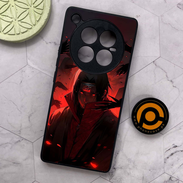 Infinix Zero 40 5G - Red Rings Itachi - Premium Metal Printed soft Bumper shock Proof Case