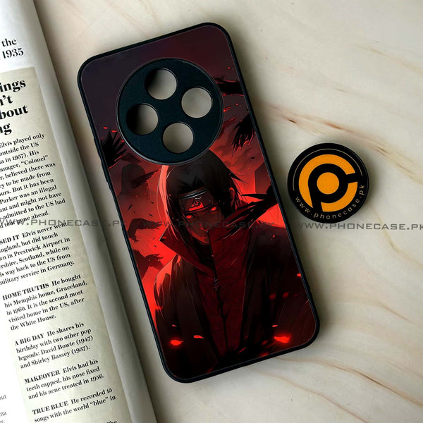 Oppo F27 Pro -  Red Rings Itachi - Premium Metal Printed soft Bumper Shock Proof Case