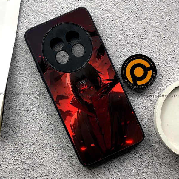 Realme 13 Pro Plus - Red Rings Itachi  - Premium Printed Metal soft Bumper shock Proof Case