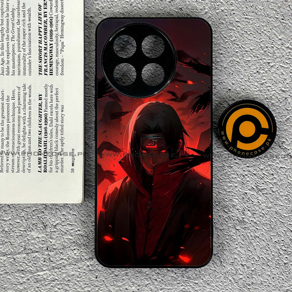 OnePlus 13R/ OnePlus Ace 5 - Red Rings Itachi - Premium Printed Metal soft Bumper shock Proof Case   CS-36816 CS-38861 CS-39300