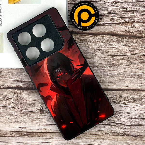 Infinix GT 20 Pro - Red Rings Itachi -  Premium Printed Metal soft Bumper shock Proof Case