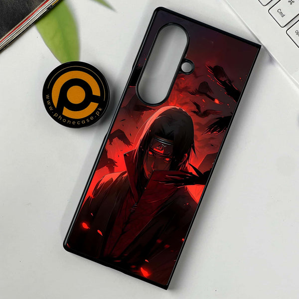 Samsung Galaxy Z Fold 7 - Red Rings -  Premium Metal Printed soft Bumper shock Proof Case