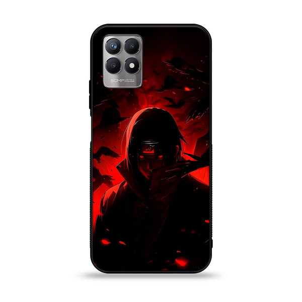 Realme Narzo 50 - Red Rings - Premium Printed Glass soft Bumper shock Proof Case