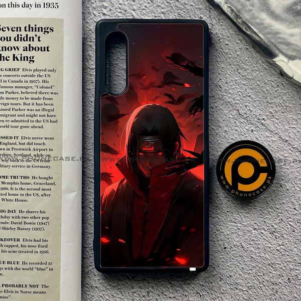 LG G9 - Red Rings Itachi - Premium Metal Printed soft Bumper shock Proof Case
