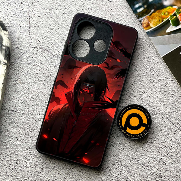 Oppo A5 Pro  - Red Rings Itachi - Premium Printed Metal soft Bumper shock Proof Case