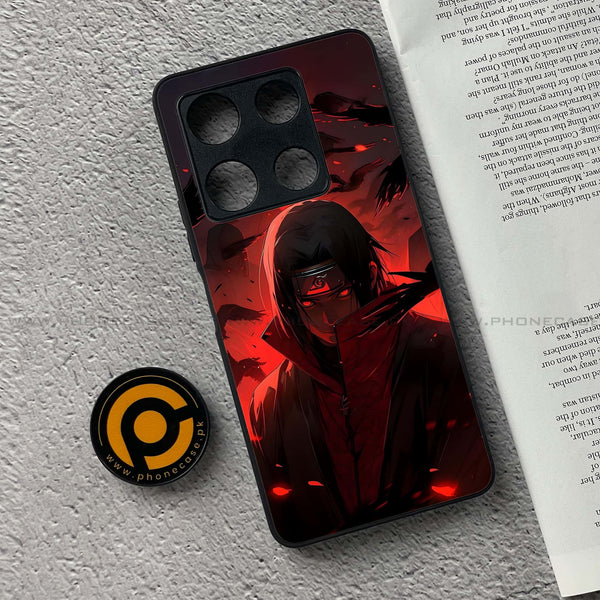 Infinix Note 30 Pro - Red Rings Itachi - Premium Metal Printed soft Bumper shock Proof Case