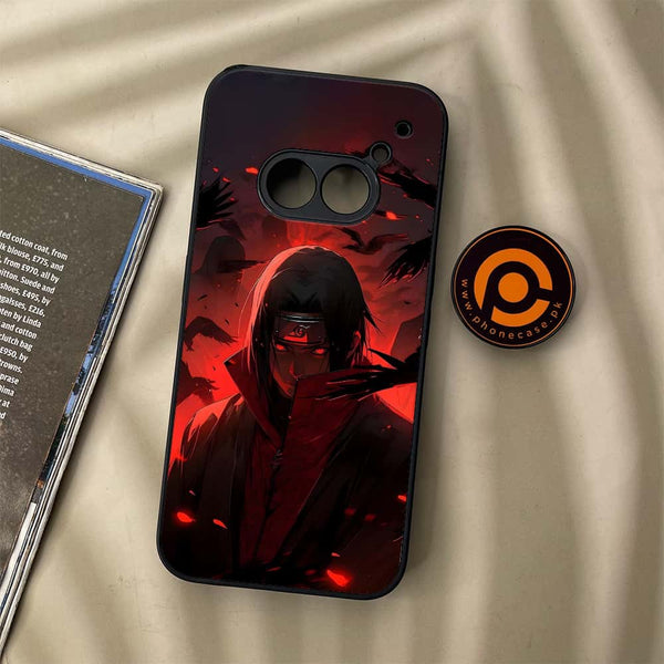 Nothing Phone (2a) - Red Rings Itachi - Premium Metal Printed soft Bumper Shock Proof Case