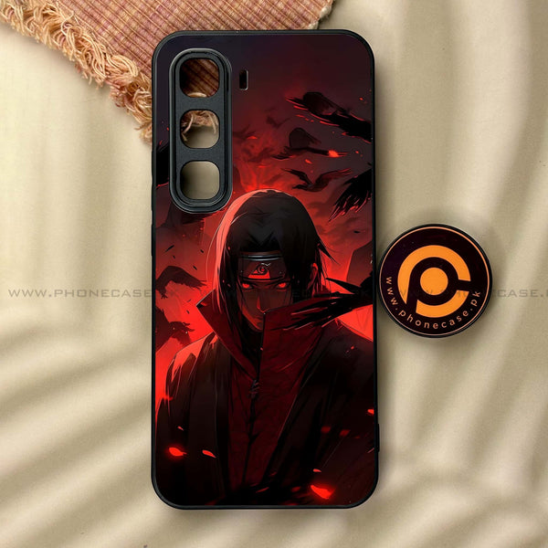 Infinix Hot 60 Pro - Red Rings  - Premium Metal Printed soft Bumper shock Proof Case