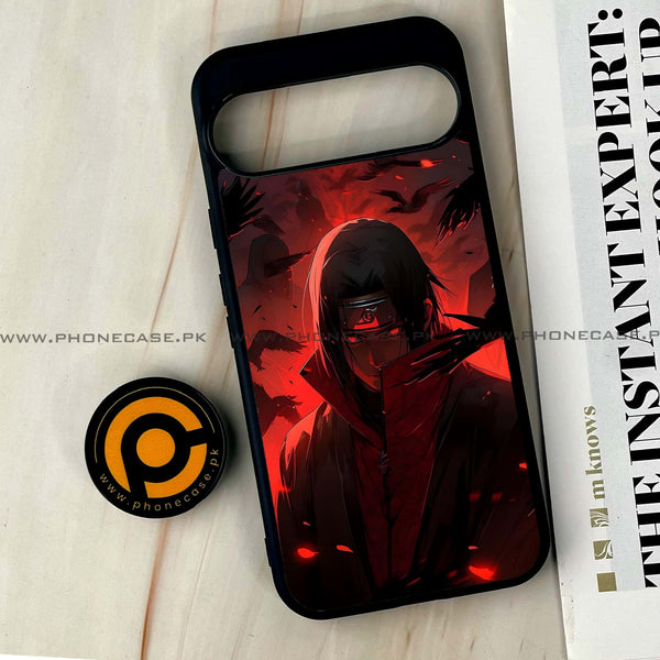 Google Pixel 9 Pro XL - Red Rings Itachi - Premium Printed Glass soft Bumper shock Proof Case