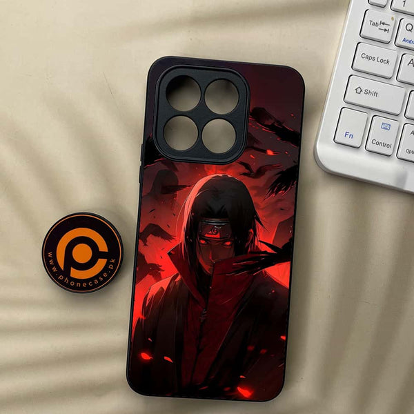 Honor X5b Plus - Red Rings Itachi - Premium Metal Printed soft Bumper shock Proof Case