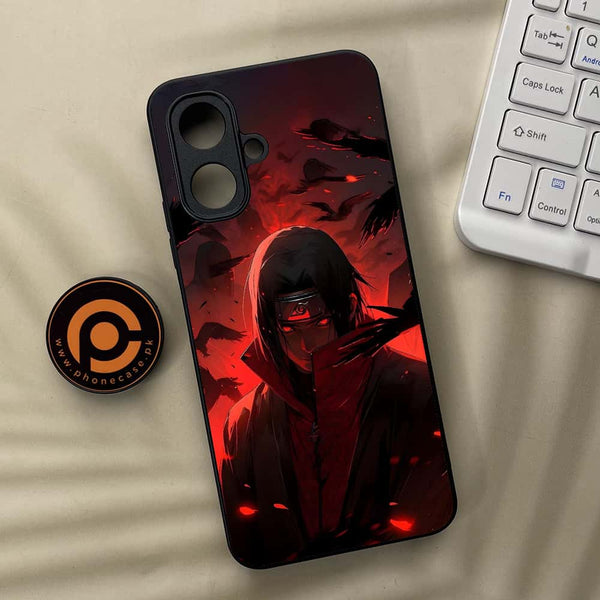 Infinix Smart 10 - Red Rings Itachi - Premium Metal Printed soft Bumper Shock Proof Case