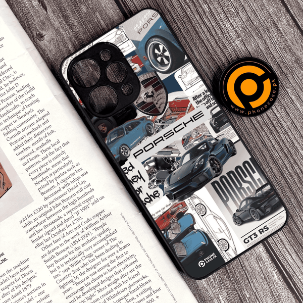 Xiaomi Redmi 12 - Porsche GT3 Power   - Premium Printed Glass soft Bumper Shock Proof Case CS-32513