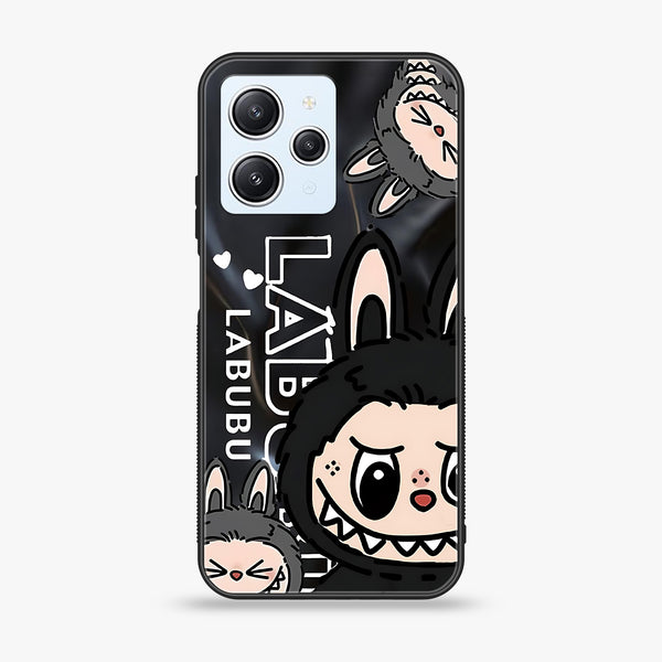 Xiaomi Redmi 12 - Labubu Design 3 - Premium Printed Glass soft Bumper shock Proof Case CS-37158