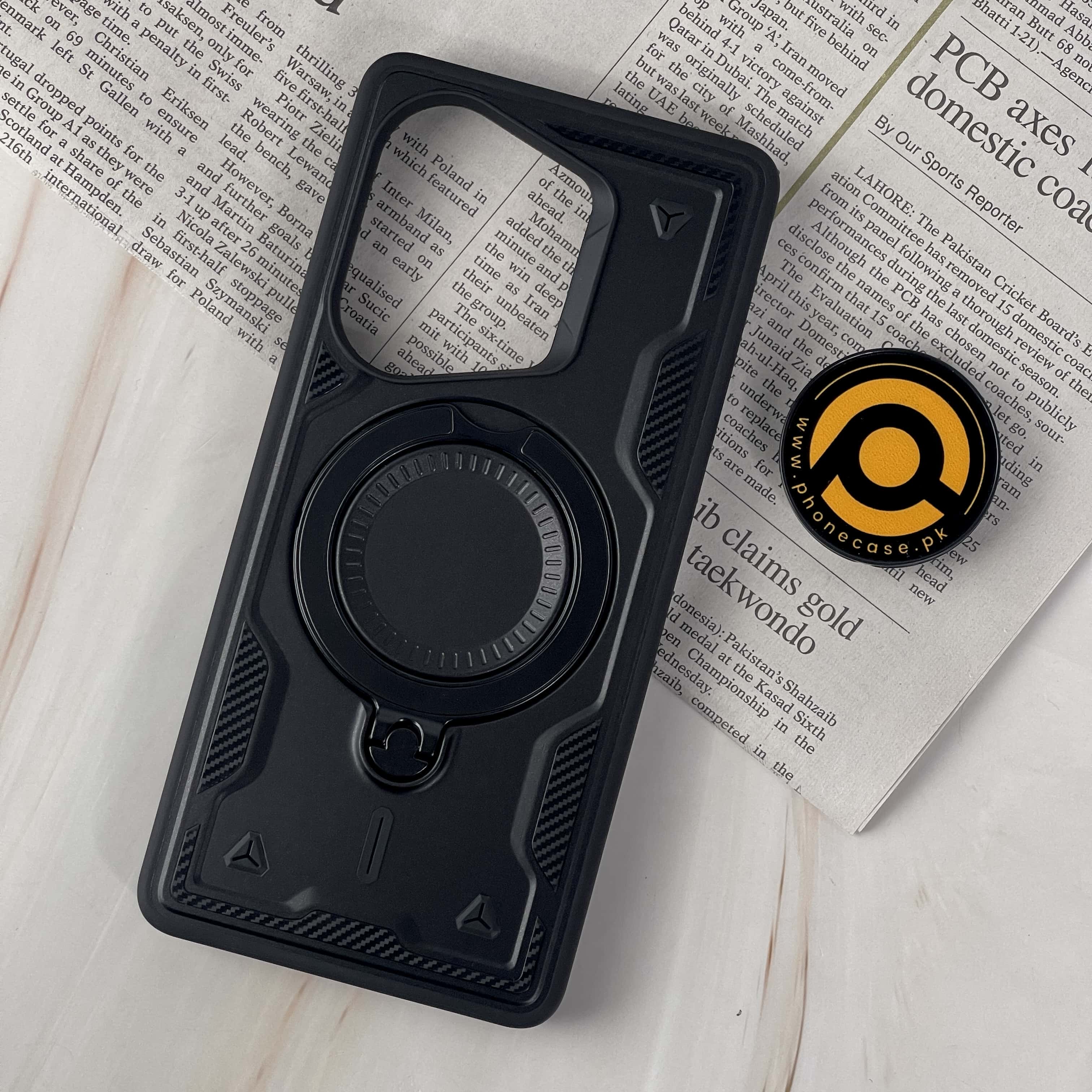 Redmi Note 13 Pro Premium Military Grade Armor Case with Built-in Stand With Magsafe Support