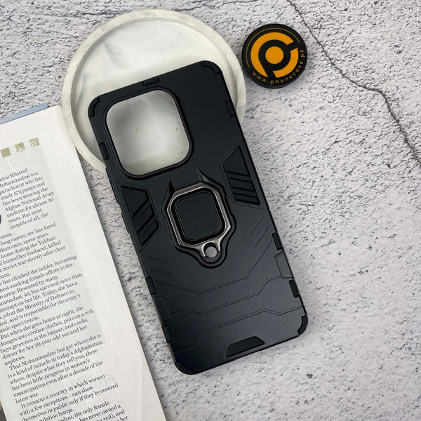 Redmi Note 13 Upgraded Ironman With Holding Ring and KickStand Hybrid Shock Proof Case