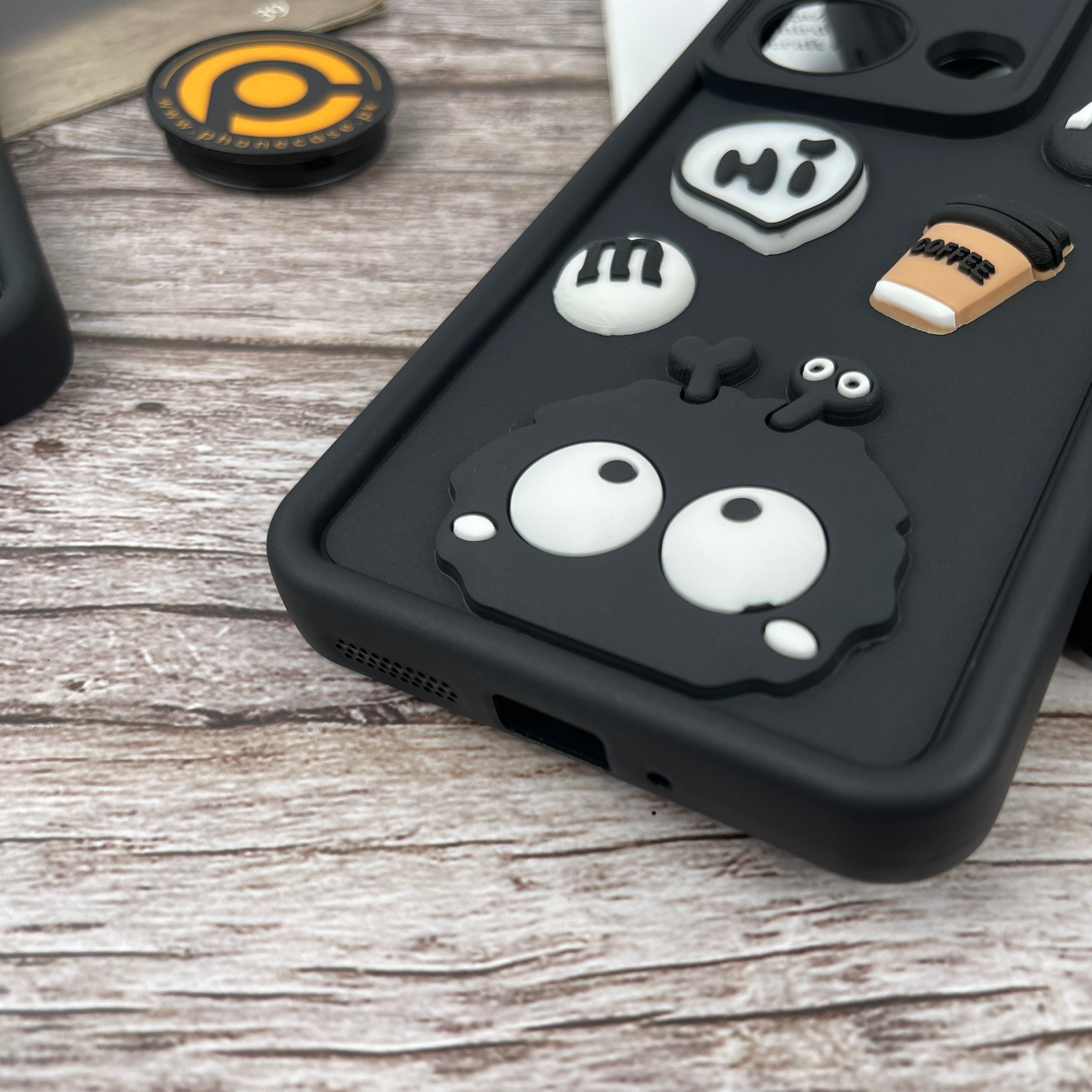 Redmi Note 13 Pro Cute 3D Briquette m&m icons Liquid silicon Case