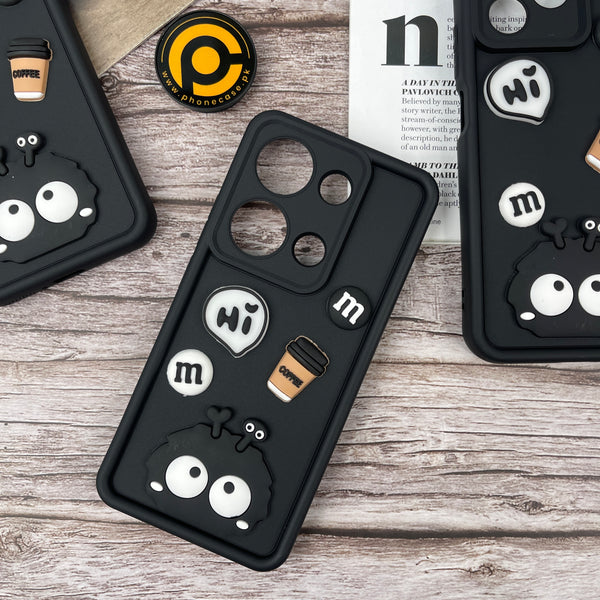 Redmi Note 13 Pro Cute 3D Briquette m&m icons Liquid silicon Case