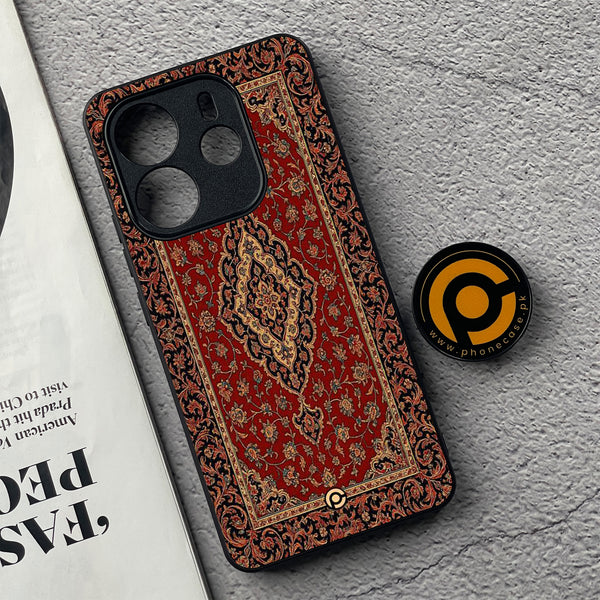 Xiaomi Redmi Note 14 -  Persian Rugs Design 1  - Premium Printed Glass soft Bumper Shock Proof Case CS-40489