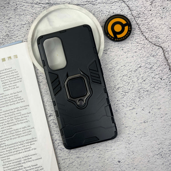 OPPO Reno 5 Pro Upgraded Ironman With Holding Ring and KickStand Hybrid Shock Proof Case