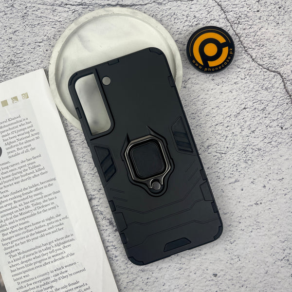 Galaxy S22 Plus Upgraded Ironman With Holding Ring and KickStand Hybrid Shock Proof Case