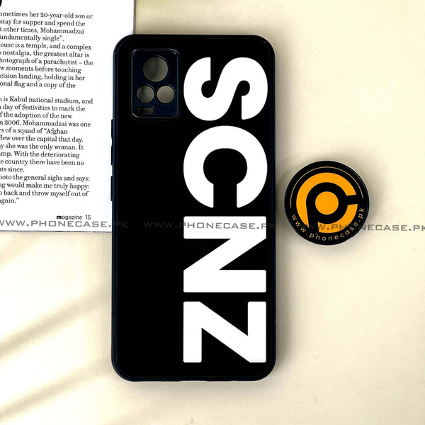 Vivo V20 - SCNZ - Premium Printed Glass soft Bumper Shock Proof Case