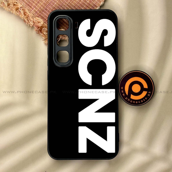 Infinix Hot 60 Pro - SCNZ - Premium Metal Printed soft Bumper shock Proof Case
