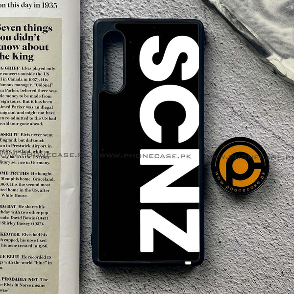 LG G9 - SCNZ - Premium Metal Printed soft Bumper shock Proof Case