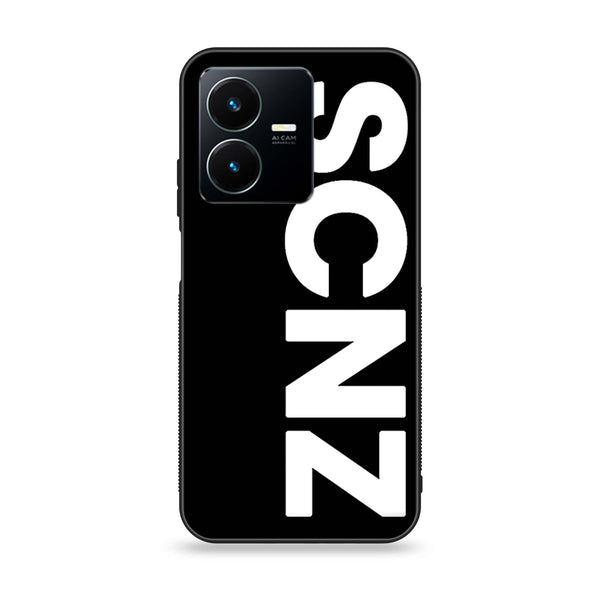 Vivo Y22 - SCNZ - Premium Printed Glass soft Bumper Shock Proof Case