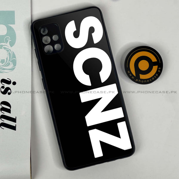 Samsung Galaxy A51 - SCNZ - Premium Printed Glass soft Bumper Shock Proof Case CS-31352