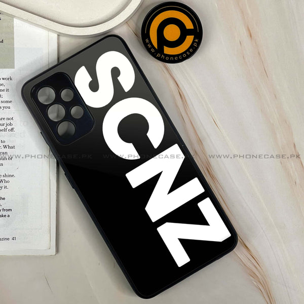 Samsung Galaxy A32 - SCNZ - Premium Printed Glass soft Bumper shock Proof Case  CS-40057