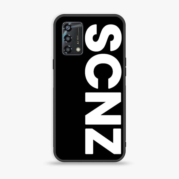 Oppo A95 - SCNZ - Premium Printed Glass soft Bumper Shock Proof Case